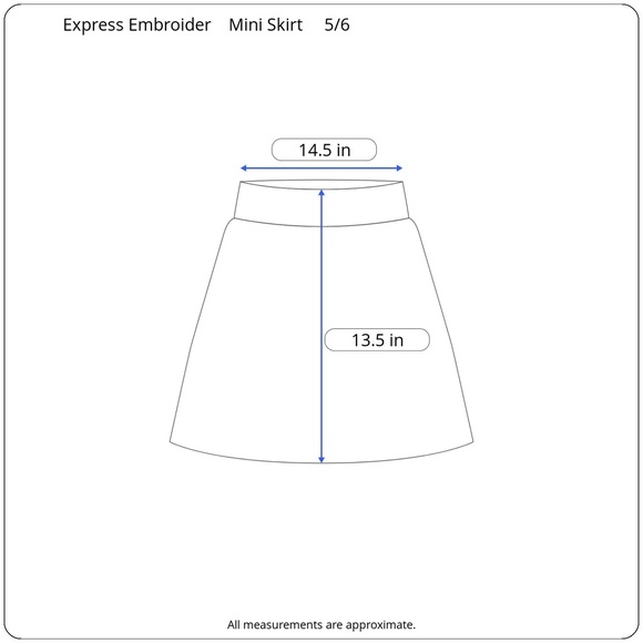 SOLD Express Vintage 90s Rose Embroidered Mini Skirt - Picture 7 of 7